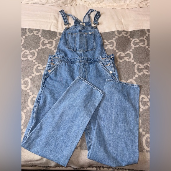 Sunday Best Light Blue Denim Overalls - Picture 3 of 10